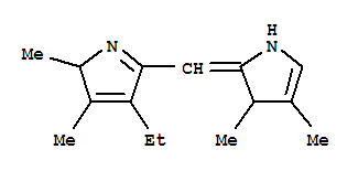 1H-pyrrole,2-[(4-ethyl-2,3-dimethyl-2h-pyrrol-5-yl)methylene]-2,3-dihydro-3,4-dimethyl-(9ci) Structure,785733-60-0Structure