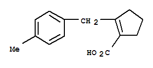 1-Cyclopentene-1-carboxylicacid,2-p-methylbenzyl-(5ci)Structure,785814-42-8Structure 1-Cyclopentene-1-carboxylicacid,2-p-methylbenzyl-(5ci) Structure,785814-42-8Structure