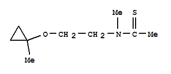(9ci)-n-甲基-n-[2-[(1-甲基環(huán)丙基)氧基]乙基]-乙烷硫代酰胺結構式_786686-63-3結構式