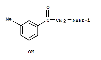 (9ci)-1-(3-羥基-5-甲基苯基)-2-[(1-甲基乙基)氨基]-乙酮結(jié)構(gòu)式_787485-76-1結(jié)構(gòu)式