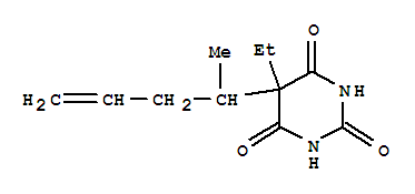 2,4,6(1H,3h,5h)-pyrimidinetrione,5-ethyl-5-(1-methyl-3-butenyl)-(9ci)Structure,787494-76-2Structure 2,4,6(1H,3h,5h)-pyrimidinetrione,5-ethyl-5-(1-methyl-3-butenyl)-(9ci) Structure,787494-76-2Structure