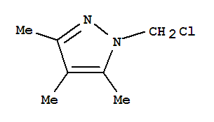 1H-pyrazole, 1-(chloromethyl)-3,4,5-trimethyl-Structure,787513-31-9Structure 1H-pyrazole, 1-(chloromethyl)-3,4,5-trimethyl- Structure,787513-31-9Structure