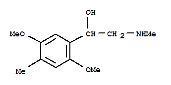 (9ci)-2,5-二甲氧基-4-甲基-alpha-[(甲基氨基)甲基]-苯甲醇結(jié)構(gòu)式_790149-10-9結(jié)構(gòu)式