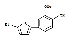 Phenol, 4-(5-ethyl-2-furanyl)-2-methoxy-(9ci)Structure,790224-25-8Structure Phenol, 4-(5-ethyl-2-furanyl)-2-methoxy-(9ci) Structure,790224-25-8Structure