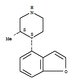 (3r,4r)-rel-(9ci)-4-(4-苯并呋喃)-3-甲基哌啶結(jié)構(gòu)式_790648-71-4結(jié)構(gòu)式