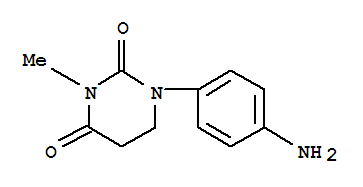 2,4(1H,3h)-pyrimidinedione,1-(4-aminophenyl)dihydro-3-methyl-(9ci)Structure,791021-42-6Structure 2,4(1H,3h)-pyrimidinedione,1-(4-aminophenyl)dihydro-3-methyl-(9ci) Structure,791021-42-6Structure