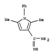 1H-pyrrole-3-carboximidamide,2,5-dimethyl-1-phenyl- Structure,791033-71-1Structure