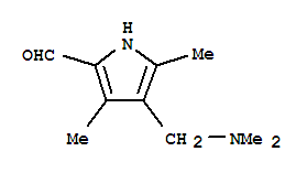 1H-pyrrole-2-carboxaldehyde,4-[(dimethylamino)methyl]-3,5-dimethyl-(9ci) Structure,791111-45-0Structure