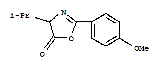 5(4H)-oxazolone, 2-(4-methoxyphenyl)-4-(1-methylethyl)-Structure,79137-48-7Structure 5(4H)-oxazolone, 2-(4-methoxyphenyl)-4-(1-methylethyl)- Structure,79137-48-7Structure