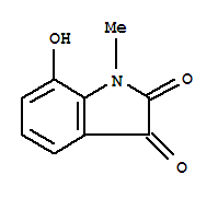 1H-indole-2,3-dione,7-hydroxy-1-methyl-(9ci)Structure,79223-92-0Structure 1H-indole-2,3-dione,7-hydroxy-1-methyl-(9ci) Structure,79223-92-0Structure
