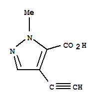 1H-pyrazole-5-carboxylic acid, 4-ethynyl-1-methyl-(9ci)Structure,79229-66-6Structure 1H-pyrazole-5-carboxylic acid, 4-ethynyl-1-methyl-(9ci) Structure,79229-66-6Structure