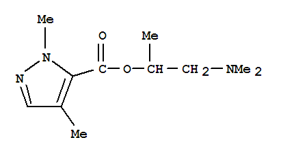1H-pyrazole-5-carboxylicacid,1,4-dimethyl-,2-(dimethylamino)-1-methylethylester(9ci)Structure,792860-77-6Structure 1H-pyrazole-5-carboxylicacid,1,4-dimethyl-,2-(dimethylamino)-1-methylethylester(9ci) Structure,792860-77-6Structure
