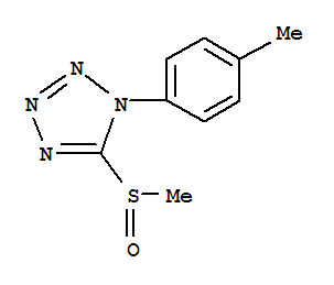 1H-tetrazole,1-(4-methylphenyl)-5-(methylsulfinyl)-(9ci)Structure,792950-21-1Structure 1H-tetrazole,1-(4-methylphenyl)-5-(methylsulfinyl)-(9ci) Structure,792950-21-1Structure