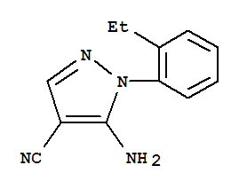 1H-pyrazole-4-carbonitrile,5-amino-1-(2-ethylphenyl)-(9ci)Structure,792953-03-8Structure 1H-pyrazole-4-carbonitrile,5-amino-1-(2-ethylphenyl)-(9ci) Structure,792953-03-8Structure