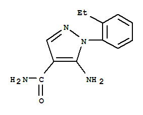 1H-pyrazole-4-carboxamide,5-amino-1-(2-ethylphenyl)-(9ci)Structure,792953-12-9Structure 1H-pyrazole-4-carboxamide,5-amino-1-(2-ethylphenyl)-(9ci) Structure,792953-12-9Structure