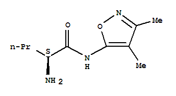 (2s)-(9ci)-2-氨基-n-(3,4-二甲基-5-異噁唑基)-戊酰胺結構式_794565-18-7結構式