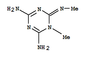 (9ci)-1,6-二氫-6-亞氨基-n2,1-二甲基-1,3,5-三嗪-2,4-二胺結(jié)構(gòu)式_79576-88-8結(jié)構(gòu)式