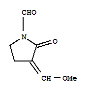 1-Pyrrolidinecarboxaldehyde, 3-(methoxymethylene)-2-oxo-(9ci) Structure,79961-91-4Structure