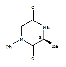 2,5-Piperazinedione,3-methyl-1-phenyl-,(3s)-(9ci)Structure,799783-01-0Structure 2,5-Piperazinedione,3-methyl-1-phenyl-,(3s)-(9ci) Structure,799783-01-0Structure