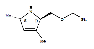 1H-pyrrole,2,5-dihydro-3,5-dimethyl-2-[(phenylmethoxy)methyl]-,(2r,5s)-rel-(9ci) Structure,799789-88-1Structure