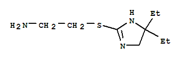 2-Imidazoline,2-[(2-aminoethyl)thio]-4,4-diethyl-(8ci) Structure,801993-55-5Structure
