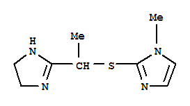 2-Imidazoline,2-[1-[(1-methylimidazol-2-yl)thio]ethyl]-(8ci) Structure,802046-03-3Structure