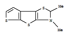 (8CI)-2,3-二氫-2,3-二甲基-噻吩并[3,2:4,5]噻吩并[2,3-d]噻唑結構式_802552-69-8結構式