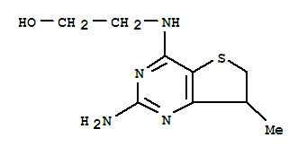 (8ci)-2-[(2-氨基-6,7-二氫-7-甲基噻吩并[3,2-d]嘧啶-4-基)氨基]-乙醇結構式_802553-44-2結構式