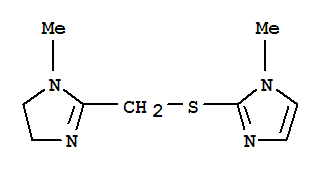 2-Imidazoline,1-methyl-2-[[(1-methylimidazol-2-yl)thio]methyl]-(8ci) Structure,802615-48-1Structure