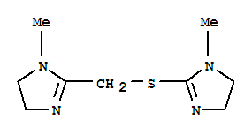 2-Imidazoline,2,2-(methylenethio)bis[1-methyl-(8ci)Structure,803629-52-9Structure 2-Imidazoline,2,2-(methylenethio)bis[1-methyl-(8ci) Structure,803629-52-9Structure