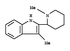 1H-indole,3-methyl-2-(1-methyl-2-piperidinyl)-(9ci)Structure,803651-86-7Structure 1H-indole,3-methyl-2-(1-methyl-2-piperidinyl)-(9ci) Structure,803651-86-7Structure
