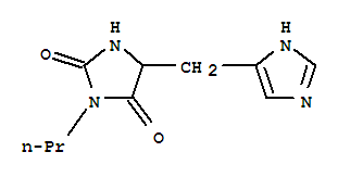 2,4-Imidazolidinedione,5-(1h-imidazol-4-ylmethyl)-3-propyl-(9ci)Structure,804435-18-5Structure 2,4-Imidazolidinedione,5-(1h-imidazol-4-ylmethyl)-3-propyl-(9ci) Structure,804435-18-5Structure