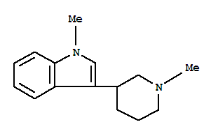 1H-indole,1-methyl-3-(1-methyl-3-piperidinyl)-(9ci) Structure,804445-38-3Structure