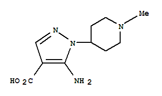 1H-pyrazole-4-carboxylicacid,5-amino-1-(1-methyl-4-piperidinyl)-(9ci)Structure,805181-02-6Structure 1H-pyrazole-4-carboxylicacid,5-amino-1-(1-methyl-4-piperidinyl)-(9ci) Structure,805181-02-6Structure
