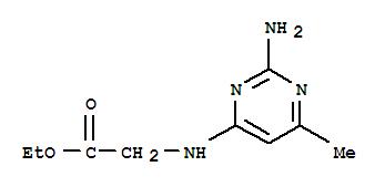 (9ci)-n-(2-氨基-6-甲基-4-嘧啶)-甘氨酸乙酯結構式_805184-69-4結構式