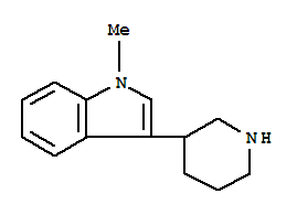 1H-indole,1-methyl-3-(3-piperidinyl)-(9ci) Structure,805196-99-0Structure