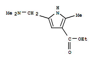 1H-pyrrole-3-carboxylicacid,5-[(dimethylamino)methyl]-2-methyl-,ethylester(9ci) Structure,805968-66-5Structure