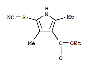 1H-pyrrole-3-carboxylicacid,2,4-dimethyl-5-thiocyanato-,ethylester(9ci)Structure,806632-20-2Structure 1H-pyrrole-3-carboxylicacid,2,4-dimethyl-5-thiocyanato-,ethylester(9ci) Structure,806632-20-2Structure