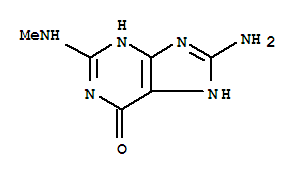 6H-purin-6-one, 8-amino-1,7-dihydro-2-(methylamino)-(9ci)Structure,806640-27-7Structure 6H-purin-6-one, 8-amino-1,7-dihydro-2-(methylamino)-(9ci) Structure,806640-27-7Structure