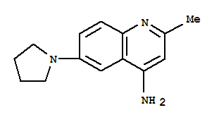 (9ci)-2-甲基-6-(1-吡咯烷)-4-喹啉胺結(jié)構(gòu)式_807265-76-5結(jié)構(gòu)式