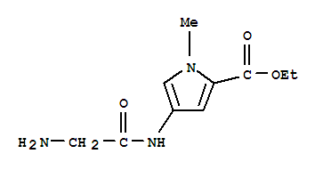 1H-pyrrole-2-carboxylicacid,4-[(aminoacetyl)amino]-1-methyl-,ethylester(9ci) Structure,807267-05-6Structure
