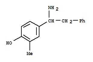 Phenol, 4-(1-amino-2-phenylethyl)-2-methyl-(9ci)Structure,807267-74-9Structure Phenol, 4-(1-amino-2-phenylethyl)-2-methyl-(9ci) Structure,807267-74-9Structure