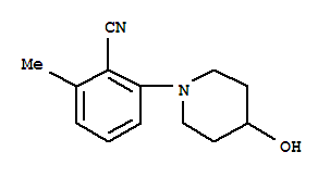 Benzonitrile,2-(4-hydroxy-1-piperidinyl)-6-methyl-(9ci)Structure,808133-87-1Structure Benzonitrile,2-(4-hydroxy-1-piperidinyl)-6-methyl-(9ci) Structure,808133-87-1Structure
