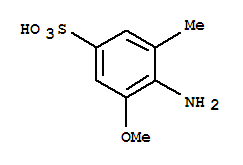4-氨基-5-甲氧基-M-甲苯磺酸結構式_808769-56-4結構式