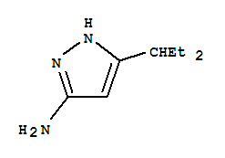 1H-pyrazol-3-amine, 5-(1-ethylpropyl)-Structure,81114-33-2Structure 1H-pyrazol-3-amine, 5-(1-ethylpropyl)- Structure,81114-33-2Structure