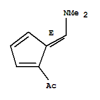 1-[5-[(二甲基氨基)亞甲基]-1,3-環(huán)戊二烯-1-基]-乙酮結(jié)構(gòu)式_81158-08-9結(jié)構(gòu)式