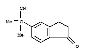 1H-indene-5-acetonitrile,2,3-dihydro--alpha-,-alpha--dimethyl-1-oxo-(9ci) Structure,812695-04-8Structure