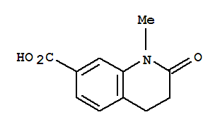 7-Quinolinecarboxylicacid,1,2,3,4-tetrahydro-1-methyl-2-oxo-(9ci)Structure,813424-02-1Structure 7-Quinolinecarboxylicacid,1,2,3,4-tetrahydro-1-methyl-2-oxo-(9ci) Structure,813424-02-1Structure