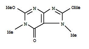 6H-purin-6-one,1,7-dihydro-2,8-dimethoxy-1,7-dimethyl-(9ci)Structure,817631-44-0Structure 6H-purin-6-one,1,7-dihydro-2,8-dimethoxy-1,7-dimethyl-(9ci) Structure,817631-44-0Structure