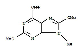 9H-purine,4,5-dihydro-2,6,8-trimethoxy-9-methyl-(9ci)Structure,817631-49-5Structure 9H-purine,4,5-dihydro-2,6,8-trimethoxy-9-methyl-(9ci) Structure,817631-49-5Structure